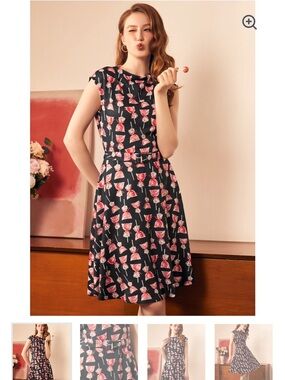 Adorable Fit and Flare Dress from ModCloth, 2x